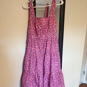 Hyacinth House Pink Multi Floral Estella Midi Dress (Small)